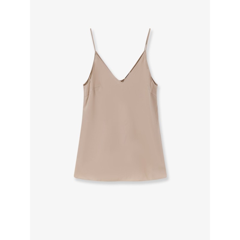 Stretch silk top