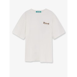 Cotton T-shirt with multicolored logo on the back