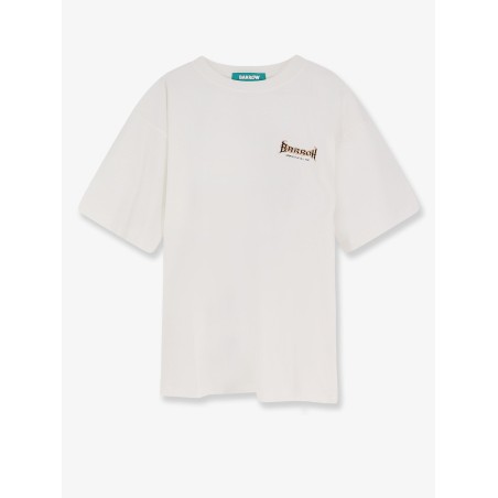 Cotton T-shirt with multicolored logo on the back