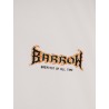 Cotton T-shirt with multicolored logo on the back