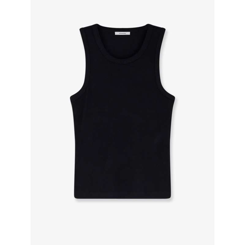Ribbed cotton tank top