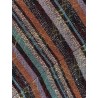 Viscose blend long dress with chevron pattern