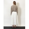 Viscose and linen skirt