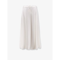 Viscose and linen skirt