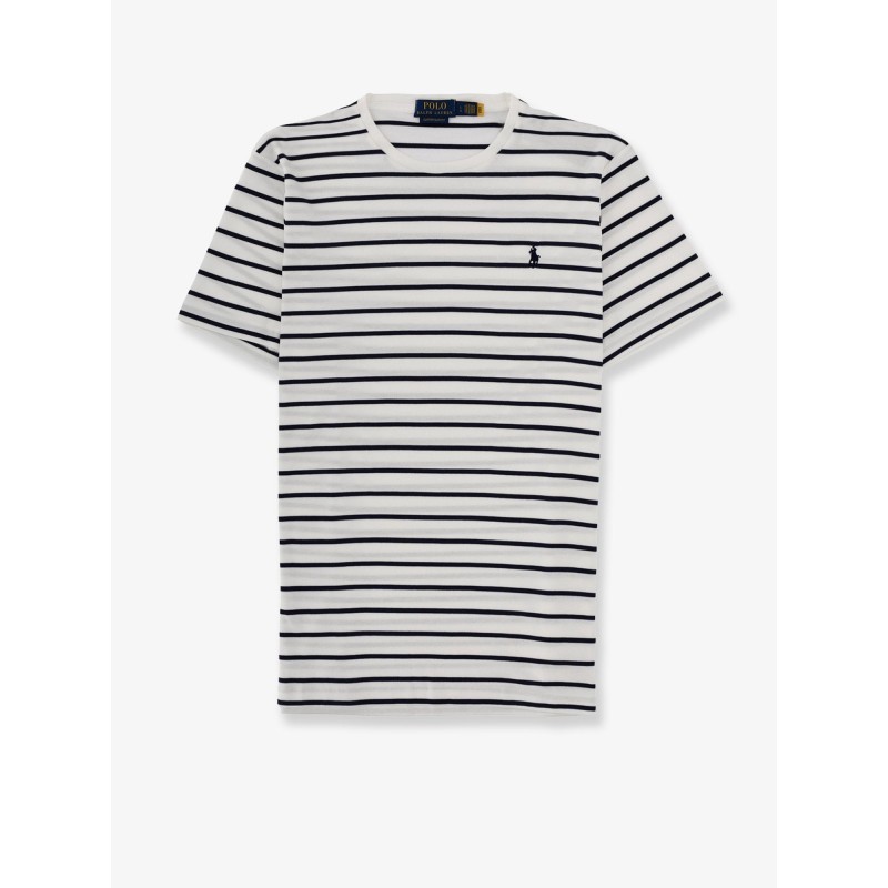 Cotton t-shirt with striped pattern