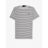 Cotton t-shirt with striped pattern