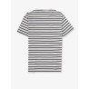 Cotton t-shirt with striped pattern
