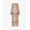 Long chevron motif cardigan with all-over sequins