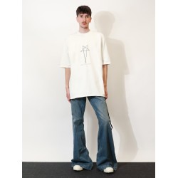 Blue denim jeans