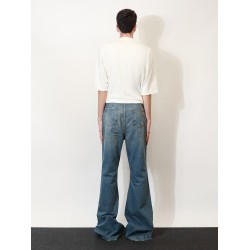 Blue denim jeans