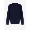 Cotton sweater with embroidered logo on the front