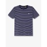 Cotton T-shirt with striped pattern