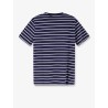 Cotton T-shirt with striped pattern
