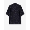 Cotton blend shirt with floral print