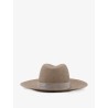 Raffia Fedora hat with Monili detail