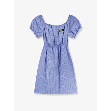 Madras cotton mini dress