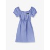 Madras cotton mini dress