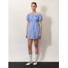 Madras cotton mini dress