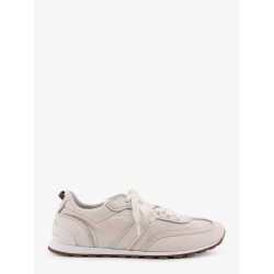 Leather sneakers with Monili on the back