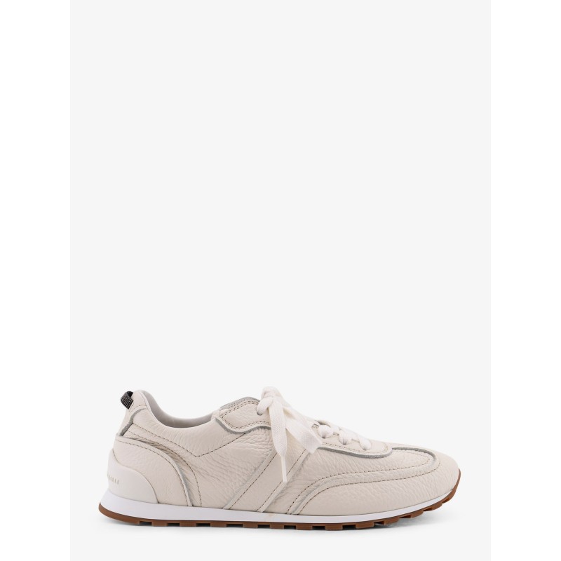 Leather sneakers with Monili on the back