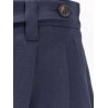 Viscose and linen bermuda shorts