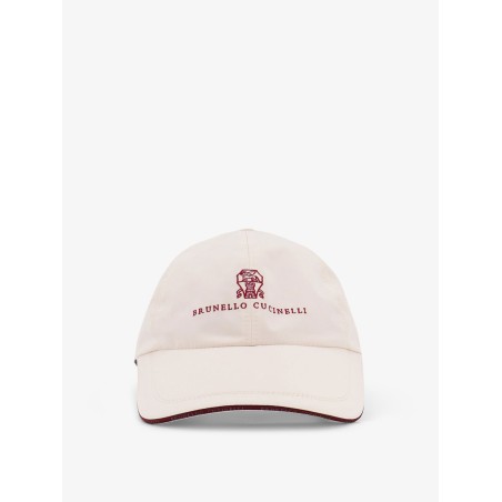 Nylon hat with embroidered logo on the front