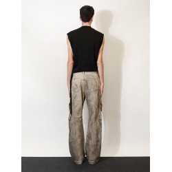 Cargo denim jeans