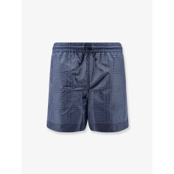 Nylon swim trunks with all-over Gucci Incrocio print