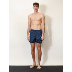 Nylon swim trunks with all-over Gucci Incrocio print