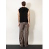 Sleeveless organic cotton sweatshirt