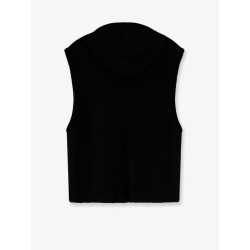 Sleeveless organic cotton sweatshirt