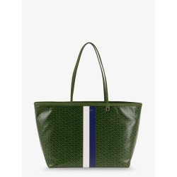 Coated canvas The Racer Tote shoulder bag with all-over logo