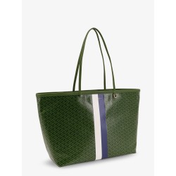 Coated canvas The Racer Tote shoulder bag with all-over logo