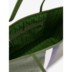 Coated canvas The Racer Tote shoulder bag with all-over logo