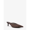 Leather sandals with Monili detail