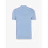 Cotton polo shirt with embroidered logo on the front