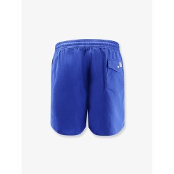 Recycled nylon swim trunks with embroidered logo on the front