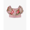 Cotton top with iconic print