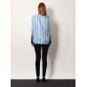 Printed silk twill shirt