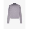 Cashmere and silk polo shirt with embroidery logo on the front