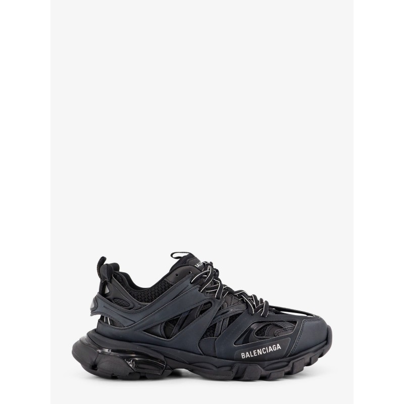 Track nylon and mesh sneakers