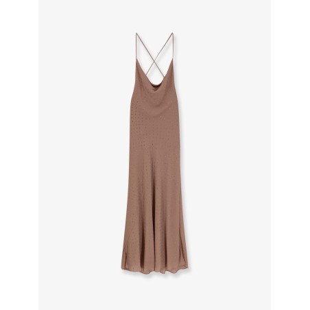 Farro long dress with rhinestones