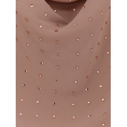 Farro long dress with rhinestones