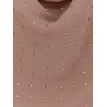 Farro long dress with rhinestones