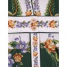 Long cotton dress with floral print