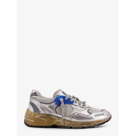 Running Dad mesh and leather sneakers with logo on the side