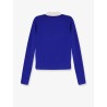 Cashmere and silk polo shirt with logo embroidery on the front