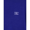 Cashmere and silk polo shirt with logo embroidery on the front