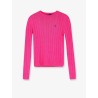 Cotton sweater with embroidered logo on the front