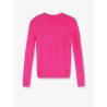 Cotton sweater with embroidered logo on the front